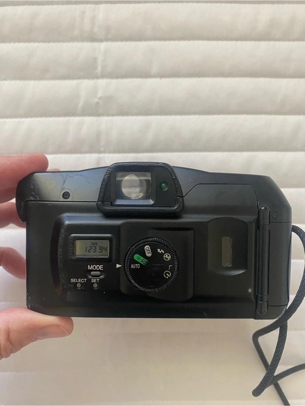 Canon Black Sure Shot 80 Tele Point-and-Shoot 35 mm Camera-Battery Tested